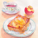 アップルパイイラスト